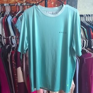 ANGL Men's Light Blue Short Sleeve Tee